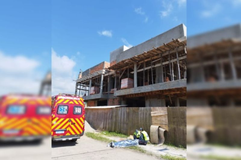 Fatalidade trabalhador da construção civil morre ao cair de andaime de sete metros