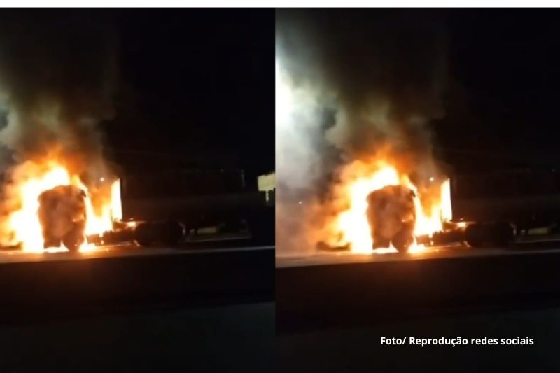 Mais uma explosãoCaminhão que transportava material altamente inflamável pegou fogo