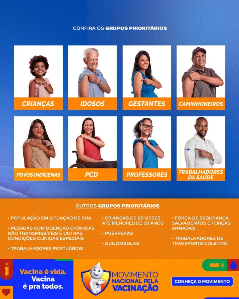 A campanha nacional de vacinação contra gripe começou nesta segunda-feira (7)
