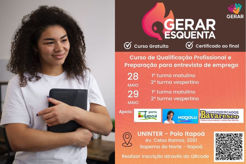 Porto Itapoá e GERAR promovem curso focado na preparação para entrevistas de emprego