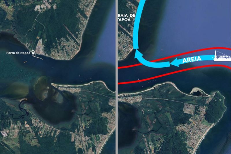 Dragagem de mais de R$ 300 milhões e maior alargamento de praia do país têm início previsto em Itapoá