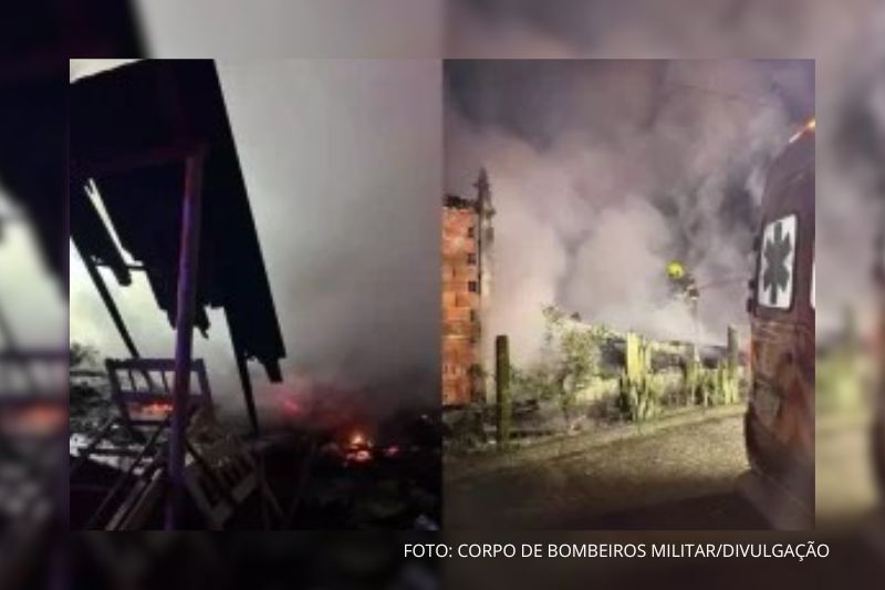 Incêndio em Garuva termina em tragédia mulher cadeirante é encontrada morta dentro de casa