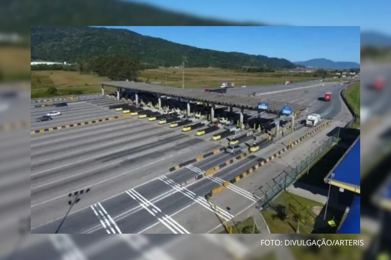 Nova tarifa de pedágio entra em vigor nesta quarta-feira nas rodovias da Arteris Litoral Sul