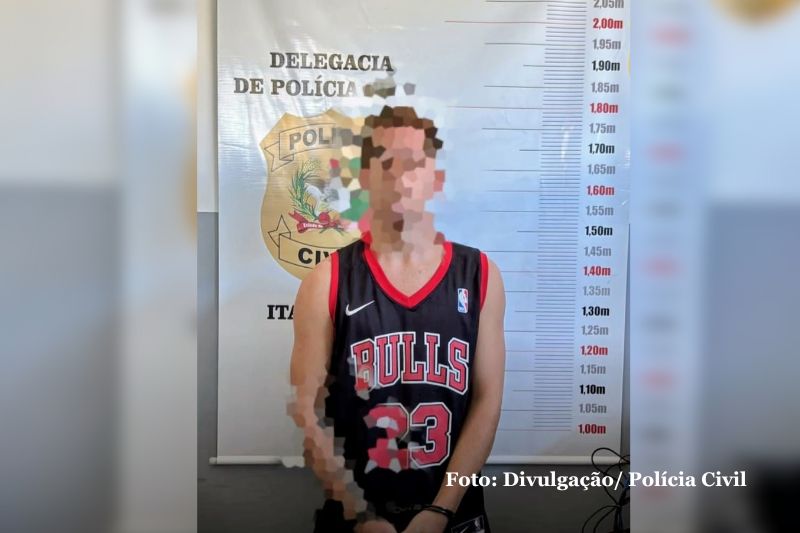 Polícia Civil de Itapoá prende homem de 22 anos por envolvimento com o tráfico de drogas