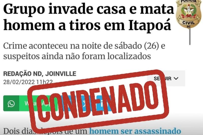 Tribunal do Júri condena terceiro envolvido em homicídio ocorrido em 2022 em Itapoá