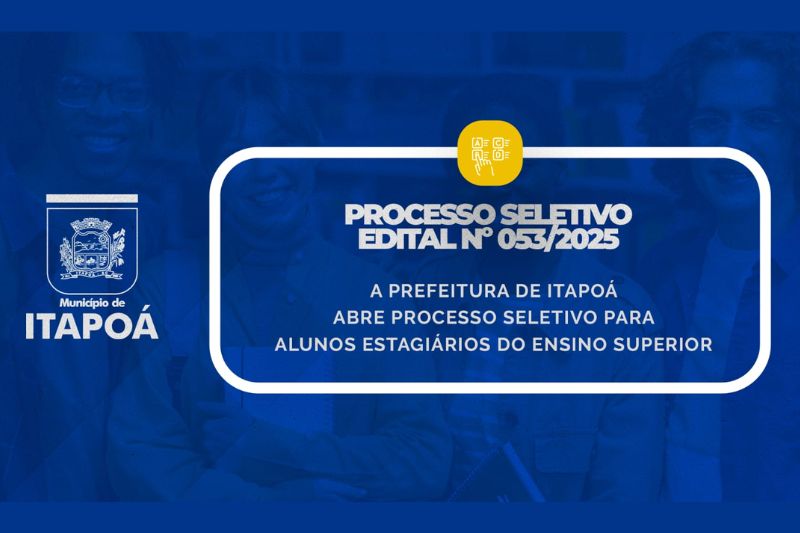 Prefeitura de Itapoá abre edital para contratação de estagiários de nível superior