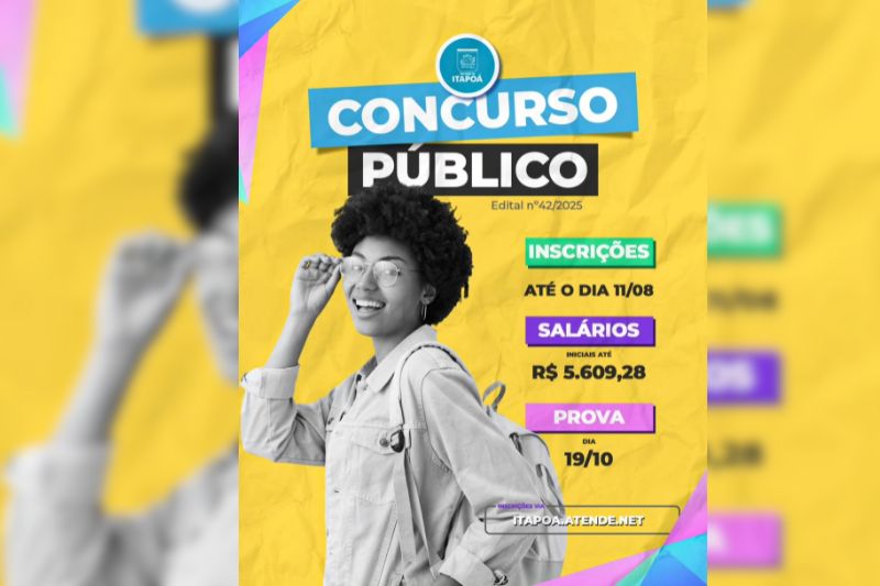 Prefeitura de Itapoá abre concurso público com vagas em diversas áreas e salários a partir de R$ 2,5 mil