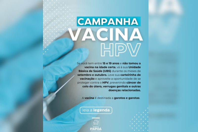 Campanha de Vacinação contra o HPV em Itapoá