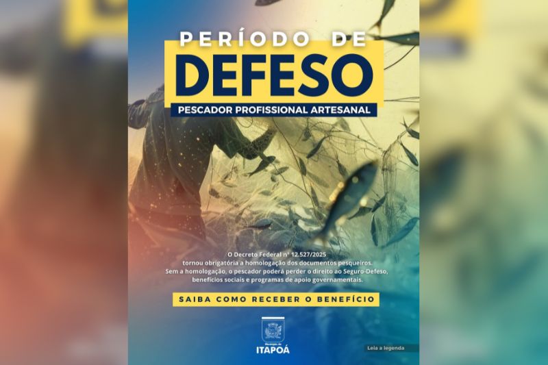 Pescadores devem homologar documentos para garantir acesso ao Seguro-Defeso