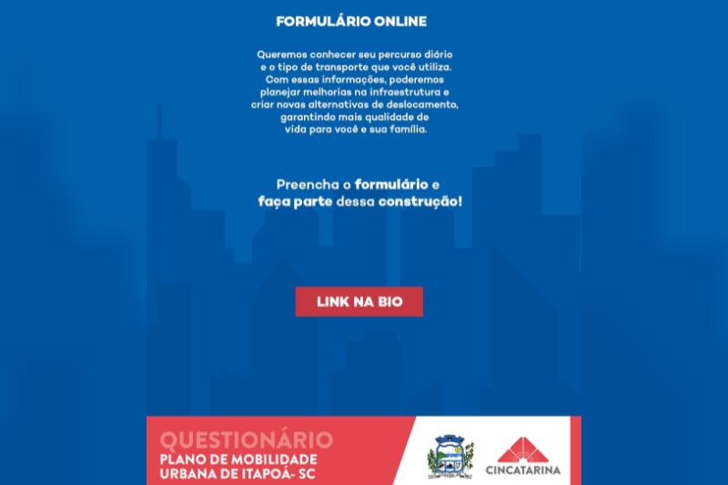 Prefeitura de Itapoá convida população a participar do Plano de Mobilidade Urbana