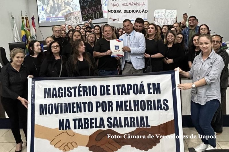 Câmara de Itapoá aprova moção em apoio ao magistério e destaca valorização dos servidores públicos