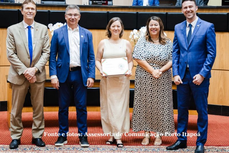 Porto Itapoá recebe Certificado de Responsabilidade Social da Alesc