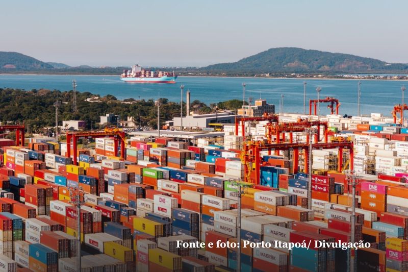 Porto Itapoá alcança liderança no Sul e assume a segunda posição no ranking nacional de contêineres