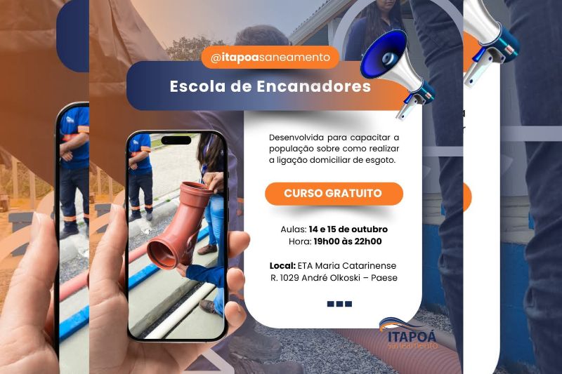 Escola de Encanadores inicia atividades de 2026 com formação de novos participantes em Itapoá