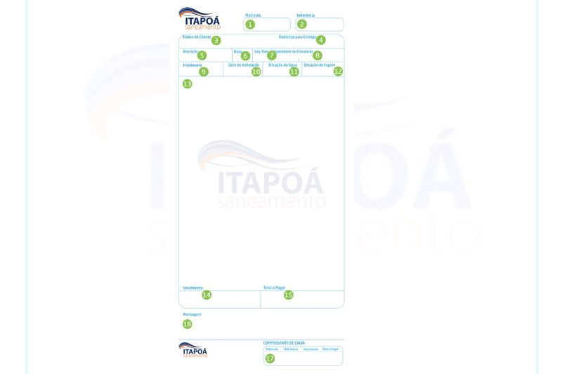 Conta de água em Itapoá terá novo formato e passará a ser emitida como nota fiscal