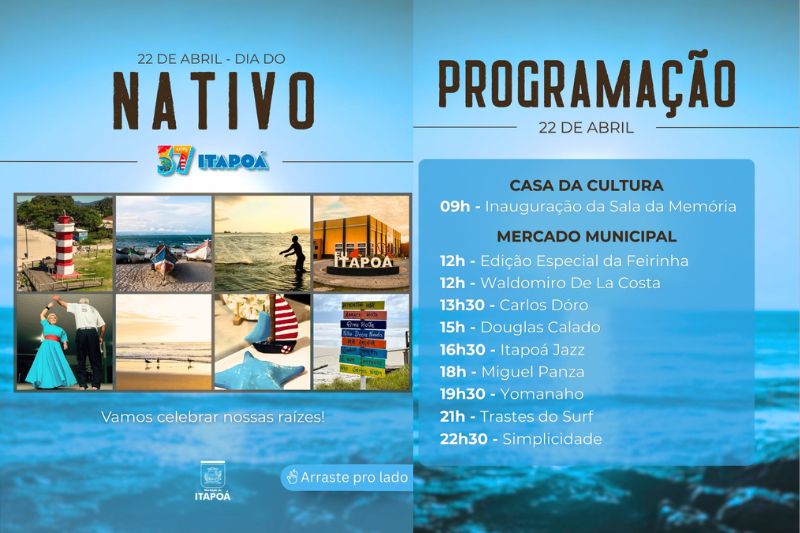 Itapoá celebra Dia do Nativo com programação especial