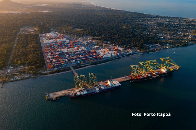 Porto Itapoá amplia operação de cabotagem e reduz impacto ambiental no transporte de cargas