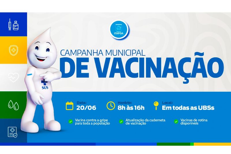 Itapoá faz mutirão de vacinação sábado com gripe e caderneta em dia