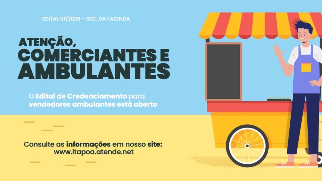 Itapoá abre inscrições para comerciantes ambulantes