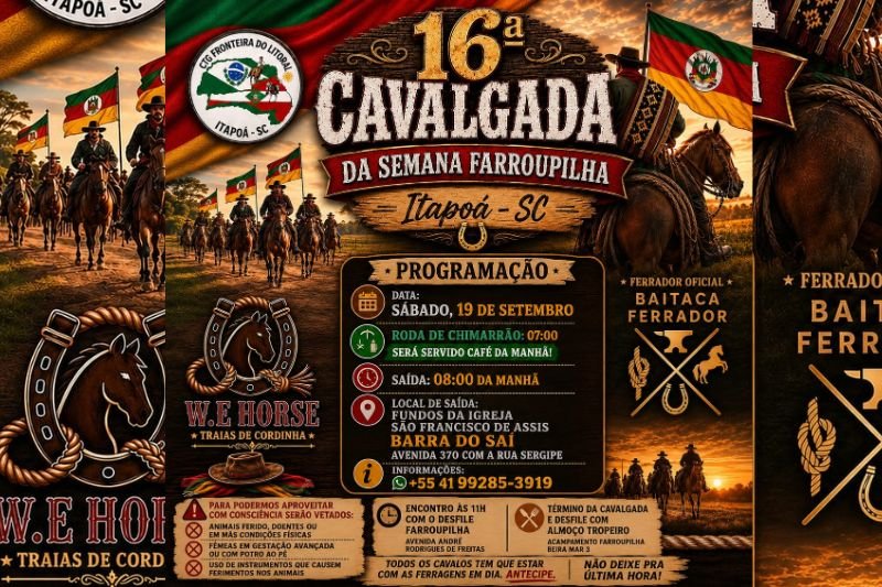 Semana Farroupilha agora é lei e entra no calendário oficial de Itapoá