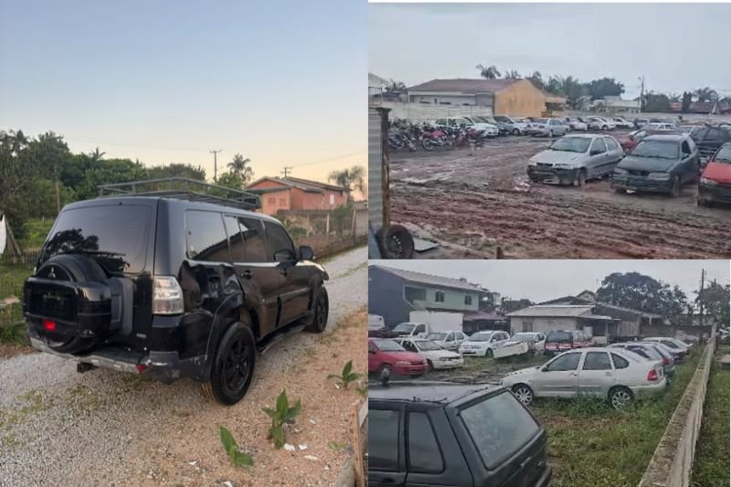 Carro apreendido desaparece de dentro do pátio de Itapoá e localizado pela PM ao retornar ao município