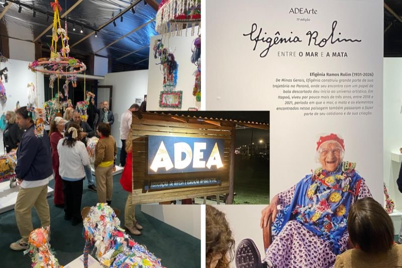 Exposição gratuita em Itapoá revela a arte de Efigênia Rolim, a Rainha do Papel de Bala