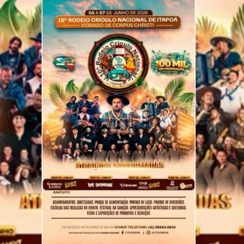 CTG Fronteira do Litoral prepara festa tradicionalista em Itapoá entre 3 e 7 de junho