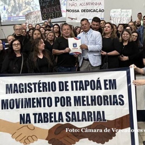 Câmara de Itapoá aprova moção em apoio ao magistério e destaca valorização dos servidores públicos