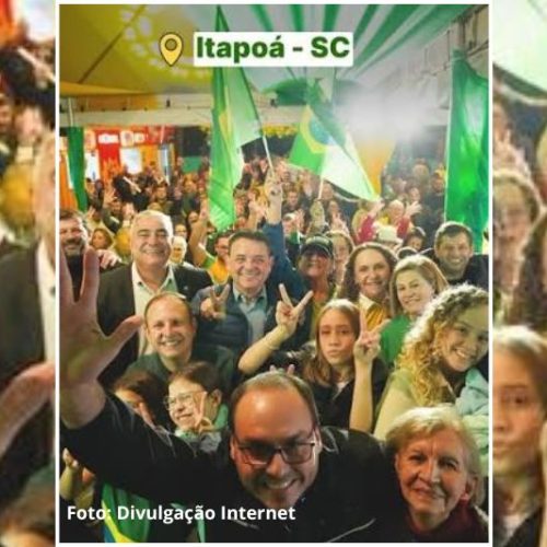 Carlos Bolsonaro visita Itapoá, conhece Porto Itapoá e reforça agenda política em Santa Catarina