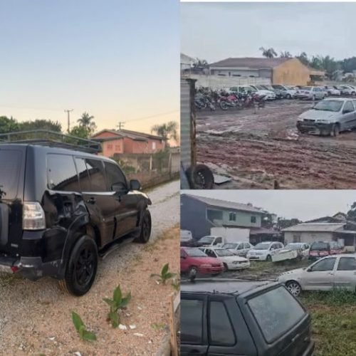 Carro apreendido desaparece de dentro do pátio de Itapoá e localizado pela PM ao retornar ao município