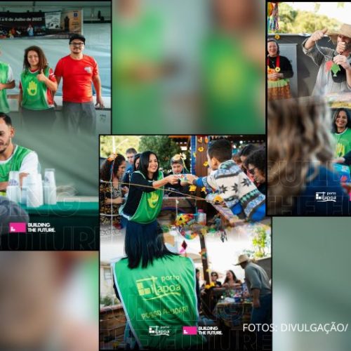 Colaboradores do Porto Itapoá se voluntariam em festas tradicionais do município
