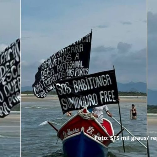 Decisão judicial suspende licença de porto na Baía da Babitonga e protesto reúne moradores em São Francisco do Sul