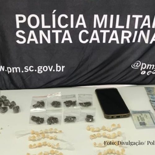 Dois homens são presos por tráfico de drogas no bairro Cambiju em Itapoá