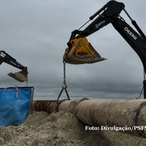 Dragagem na Baía da Babitonga: saiba para onde vai a areia que não será usada no alargamento das praias de Itapoá