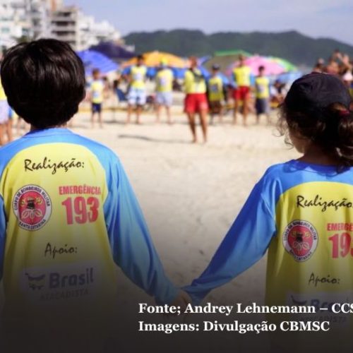 Entre brincadeiras e aprendizado, Programa Golfinho prepara milhares de crianças para a segurança no mar