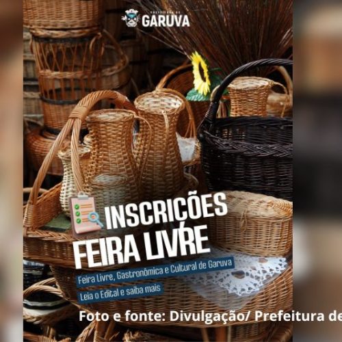 Garuva abre inscrições para Feira Livre, Gastronômica e Cultural