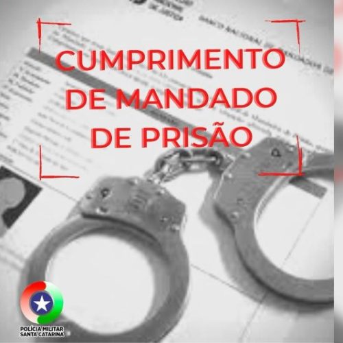 Homem é preso em cumprimento de mandado de prisão durante patrulhamento em Itapoá