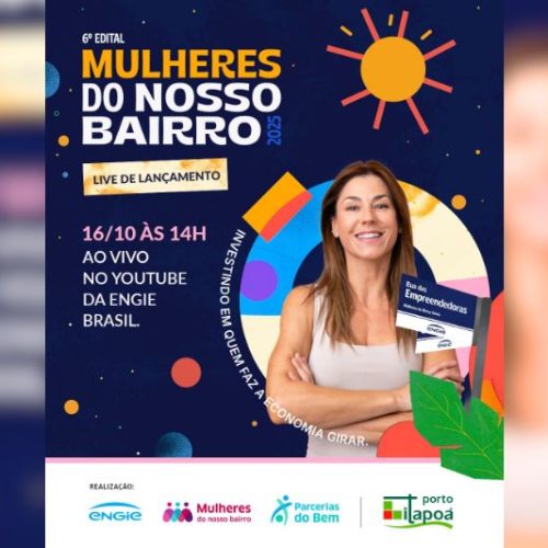 Inscrições para o projeto Mulheres do Nosso Bairro são prorrogadas até 14 de novembro
