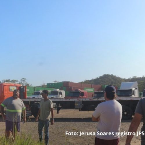 Caminhoneiros questionam capacidade de pátio disponibilizado pela Prefeitura em Itapoá