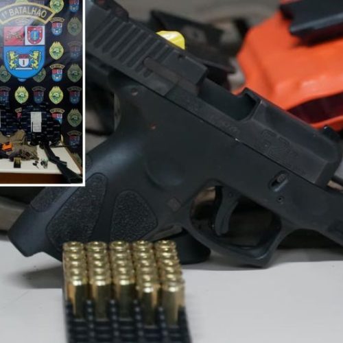 Ação integrada de PMs de SC e PR apreende armas e veículos roubados em Itapoá