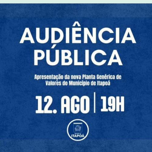 Itapoá abre debate sobre nova Planta Genérica de Valores e convida população para audiência pública