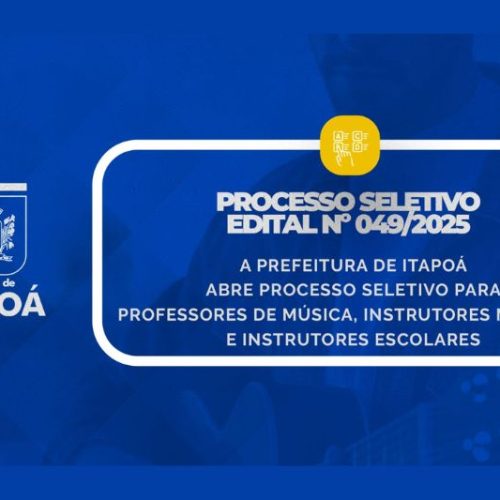 Itapoá abre processo seletivo com vagas temporárias na área de música e educação