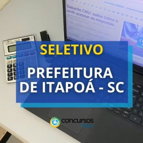 Itapoá abre processo seletivo para cadastro reserva de nível superior
