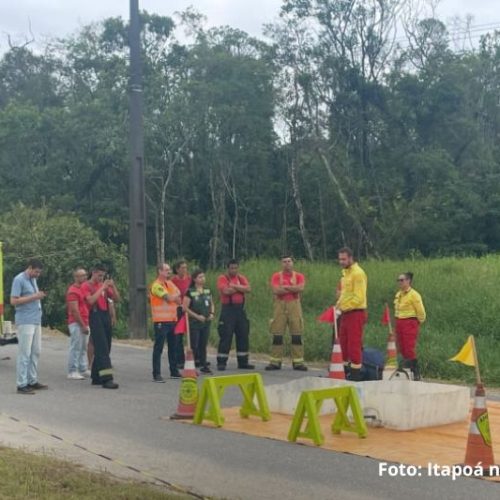 Itapoá participa de simulado estadual de gestão de desastres com foco em produtos perigosos