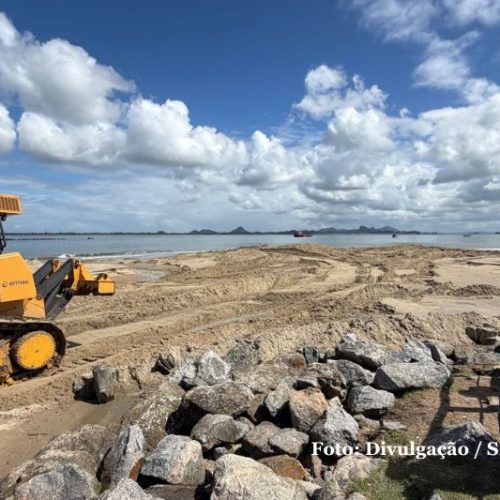 Maior alargamento de praia do Brasil avança em Itapoá e já se aproxima da extensão da orla de Copacabana