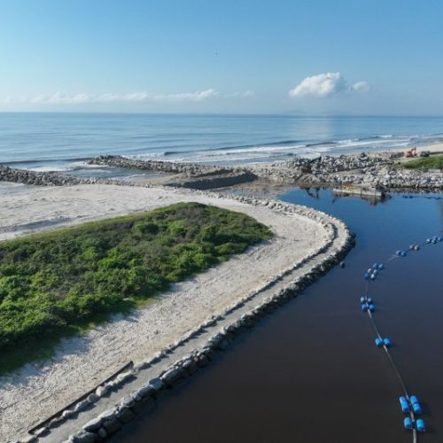 O novo canal da Barra do Saí-Mirim já é realidade