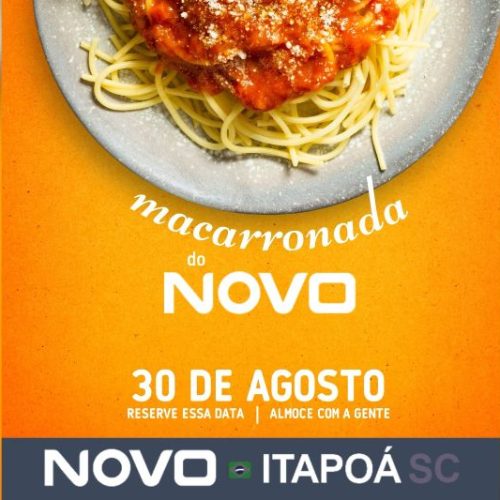 Partido Novo promove 1ª Macarronada em Itapoá no dia 30 de agosto