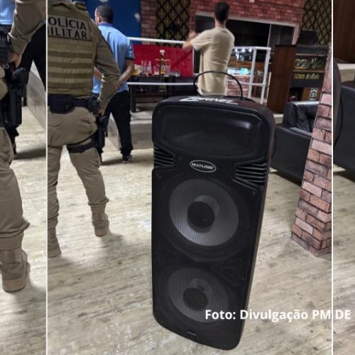 Polícia apreende equipamento de som após denúncia de perturbação em Itapoá