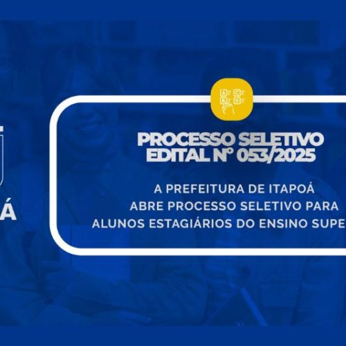 Prefeitura de Itapoá abre edital para contratação de estagiários de nível superior