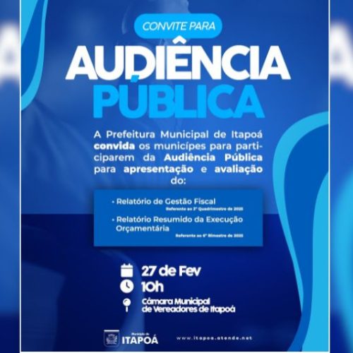 Prefeitura de Itapoá realiza audiência pública para apresentação de contas do fim de 2025